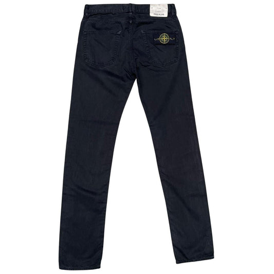 Stone Island AW 2018 Black Slim Fit Cotton Trousers
