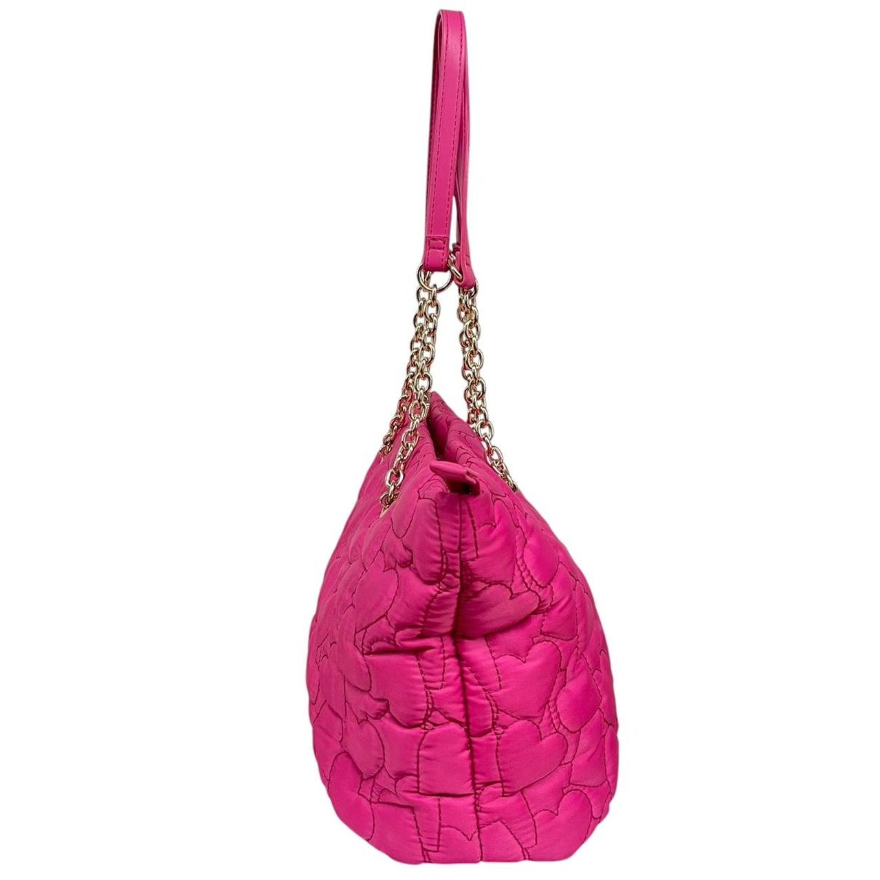 Love Moschino Pink Heart Quilted Tote Bag