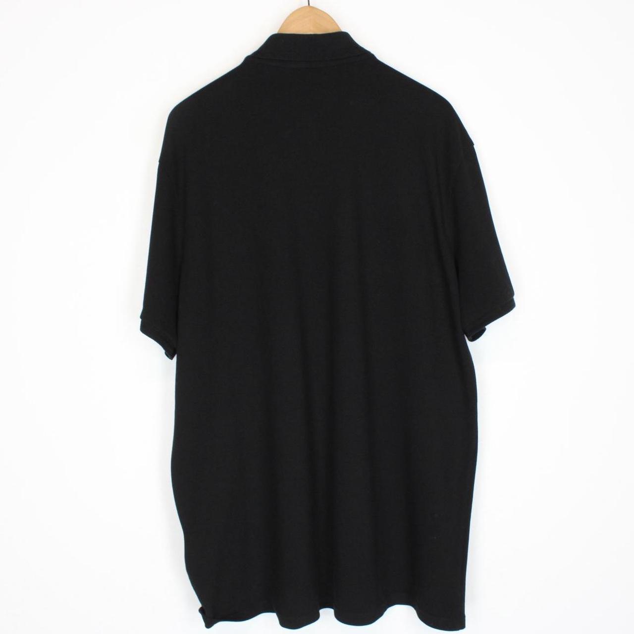 Moncler Black Short Sleeve Cotton Polo Shirt