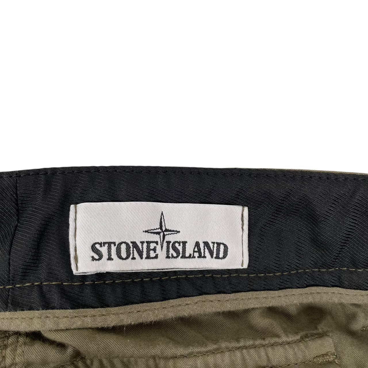Stone Island AW 2019 Khaki Green RE-T Fit Ripstop Cargo Trousers