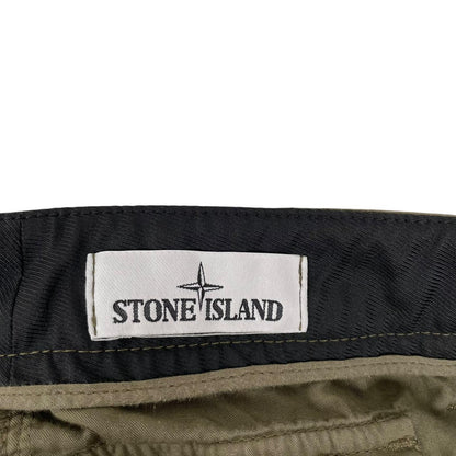 Stone Island AW 2019 Khaki Green RE-T Fit Ripstop Cargo Trousers
