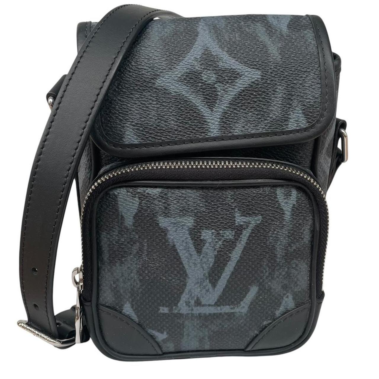 Louis Vuitton LV Monogram Black Canvas Pastel Nano Amazon Messenger Bag