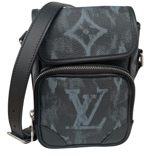 Louis Vuitton LV Monogram Black Canvas Pastel Nano Amazon Messenger Bag