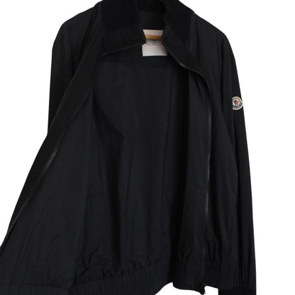 Moncler Black Full Zip Nylon Lightweight Jacket