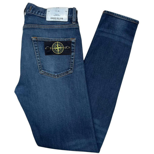 Stone Island AW 2018 Navy Blue Slim Fit Denim Jeans