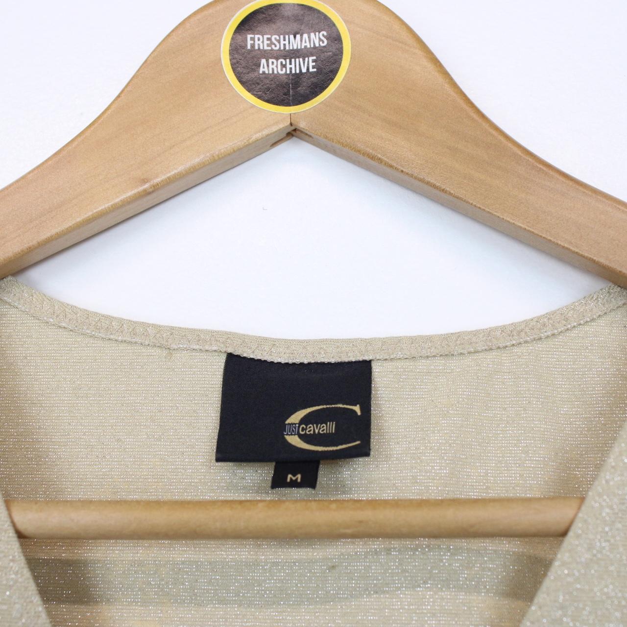 Just Cavalli Gold Sparkly Vest Top