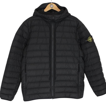Stone Island AW 2021Black O-Cotton R-Nylon Tela Down Jacket
