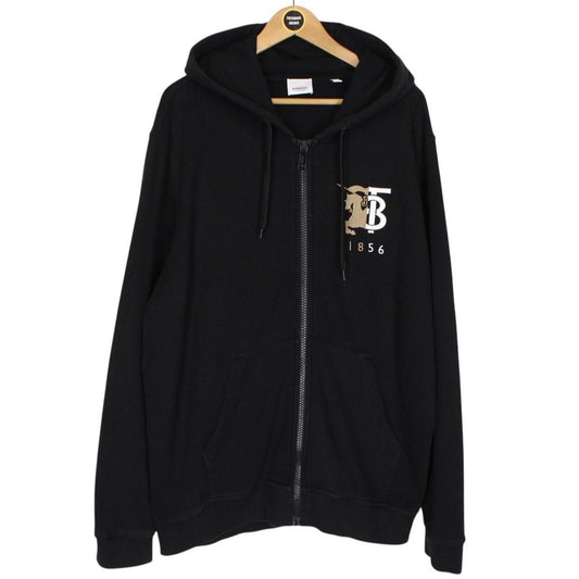 Burberry Black TB Full Zip Stockley Hoodie Jumper