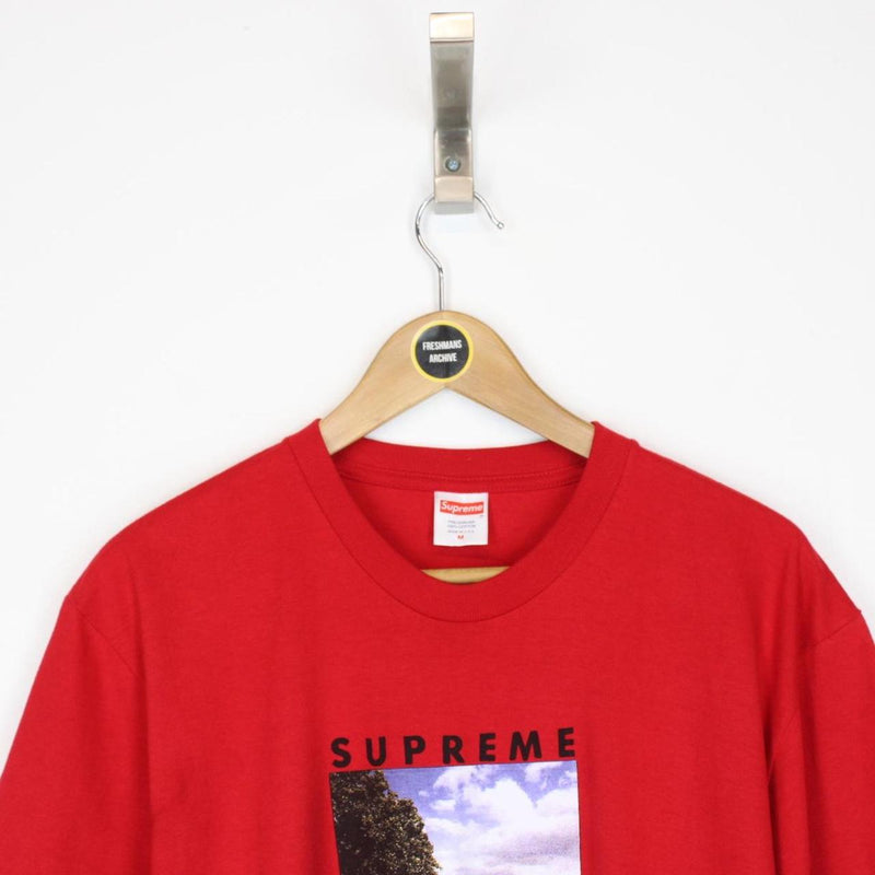 Supreme 2020 Red Short Sleeve Supreme Time Print T-Shirt
