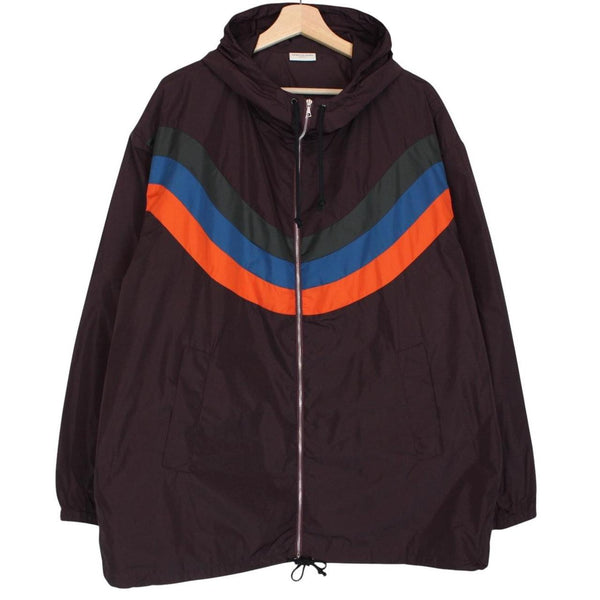 Dries Van Noten x Verner Panton Burgundy Full Zip Windbreaker Jacket
