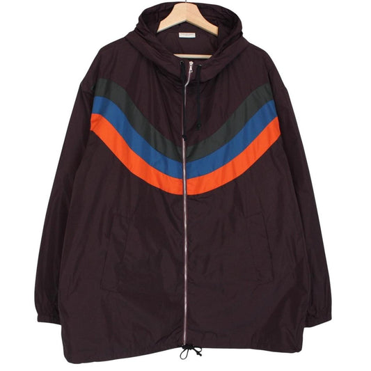Dries Van Noten x Verner Panton Burgundy Full Zip Windbreaker Jacket
