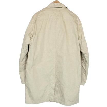 Stone Island AW 2012 Beige Raso Gommato Vinyl Cover Coat with Dutch Rope Lining