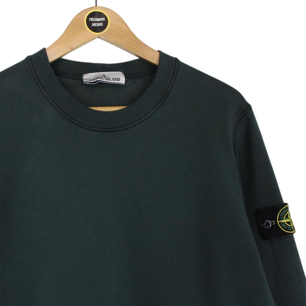 Stone Island AW 2022 Dark Green Cotton Sweatshirt Jumper