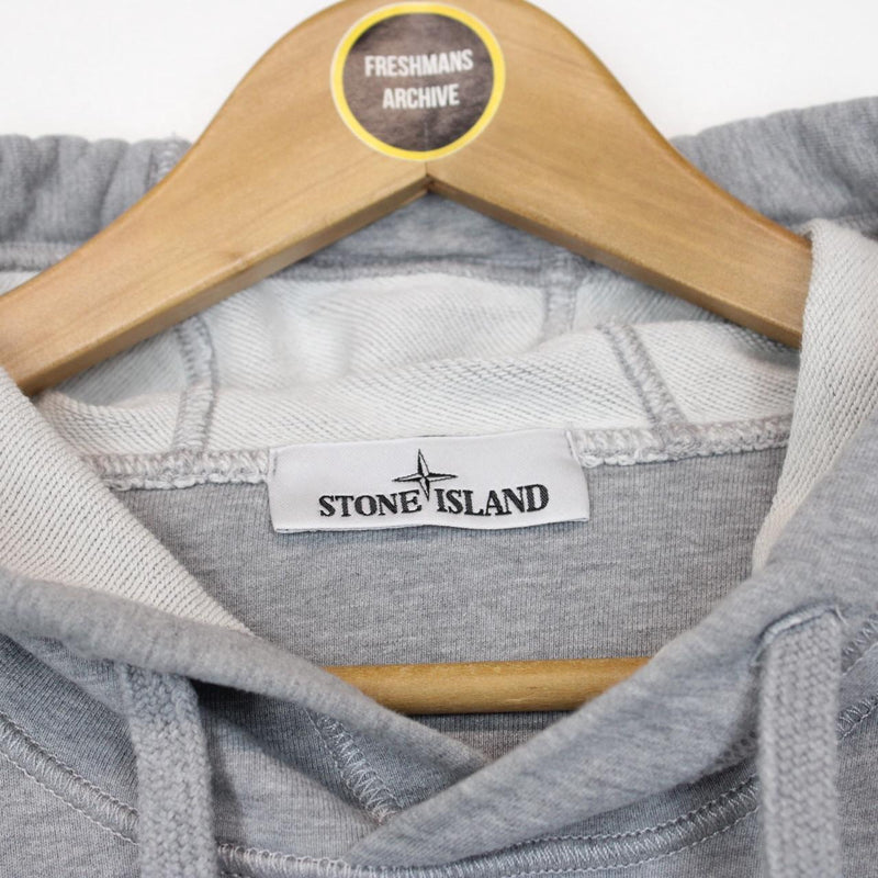 Stone Island SS 2022 Grey Cotton Hoodie Jumper