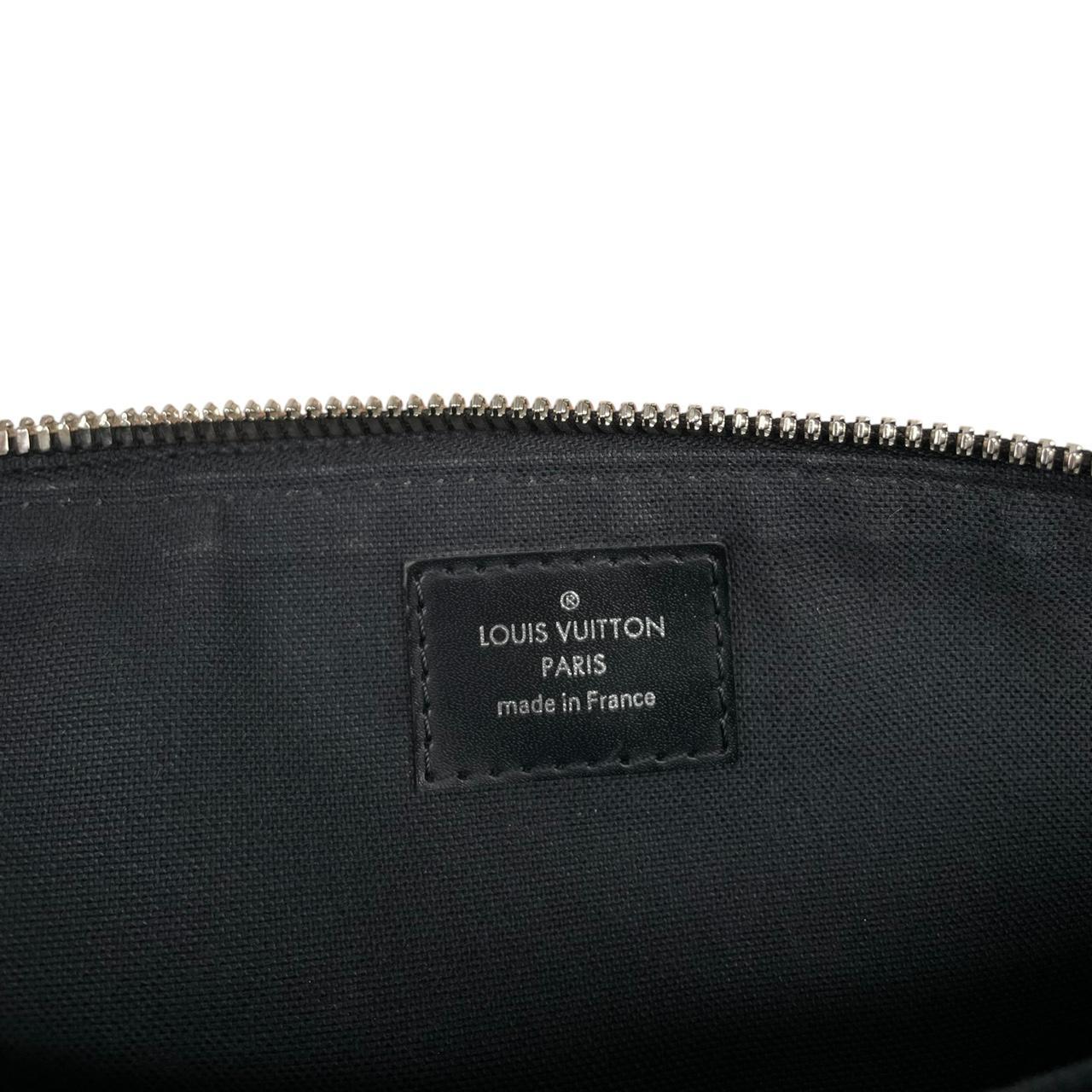Louis Vuitton LV Monogram Black Leather/Canvas Taigarama Outdoor Messenger Bag