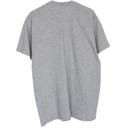 Givenchy grey cotton t-shirt featuring oversized Rottweiler print and pocket detail.