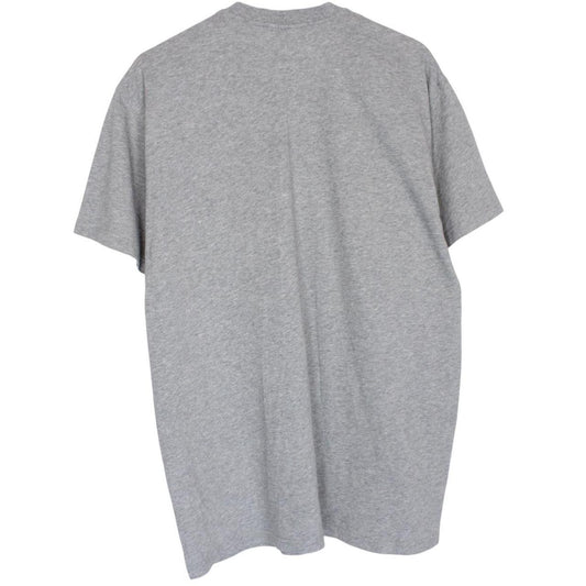 Givenchy grey cotton t-shirt featuring oversized Rottweiler print and pocket detail.