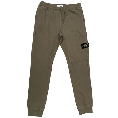 Stone Island AW 2018 Khaki Green Cotton Tracksuit Bottoms / Joggers