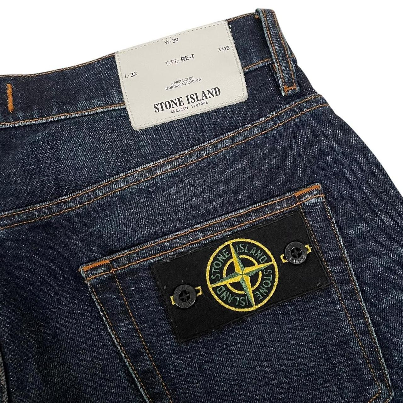 Stone Island AW 2018 Navy Blue RE-T Fit Denim Jeans