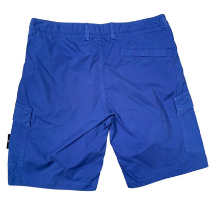 Stone Island SS 2019 Blue Bermuda Cotton Cargo Shorts