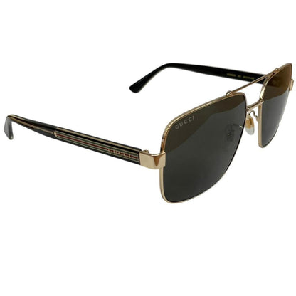 Gucci Black and Gold GG0529S Web Aviator Sunglasses