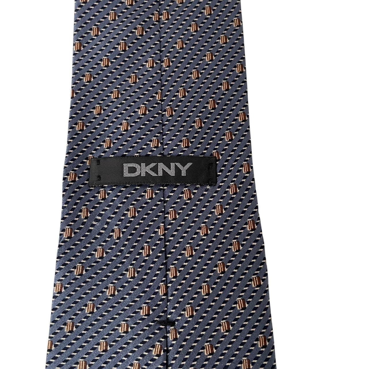 Vintage DKNY Blue Silk Tie