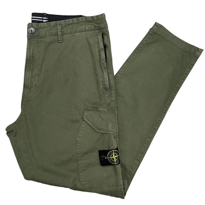 Stone Island SS 2020 Green RE-T Fit Cargo Trousers