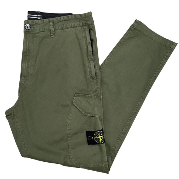 Stone Island SS 2020 Green RE-T Fit Cargo Trousers