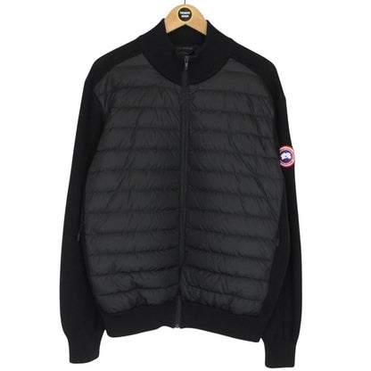 Canada Goose Black HyBridge Wool Knit Down Jacket
