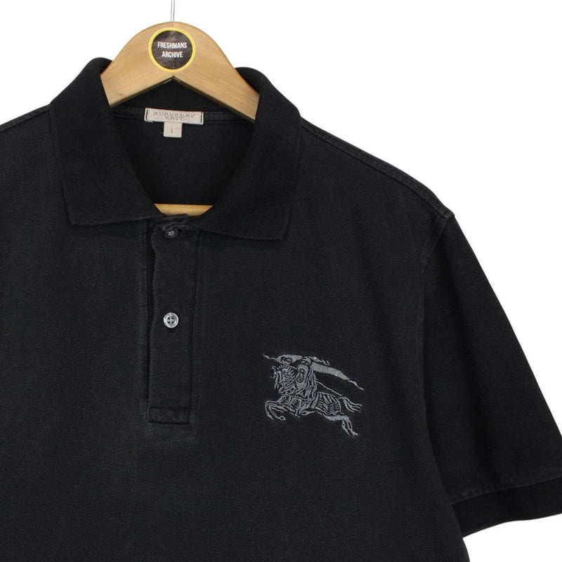 Burberry Brit Black Short Sleeve Cotton Polo Shirt