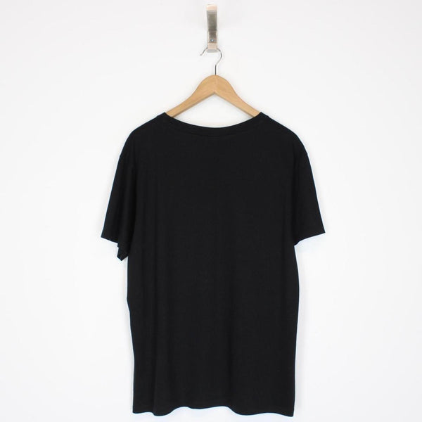 Gucci Black and White Interlocking G Short Sleeve Cotton T-Shirt