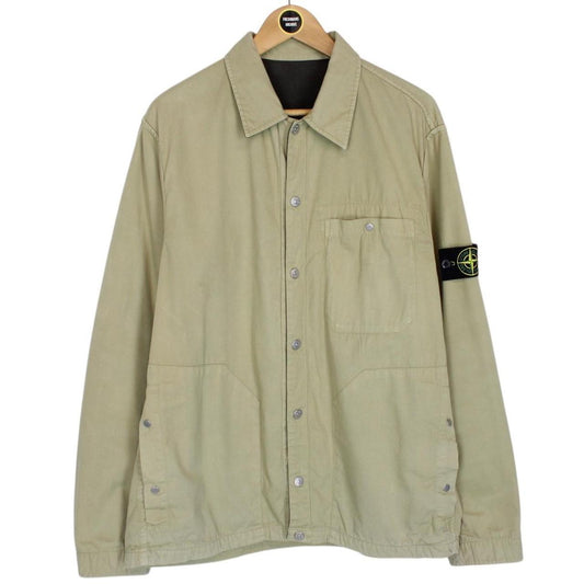 Vintage Stone Island AW 2003 Beige and Brown Reversible Chore Jacket