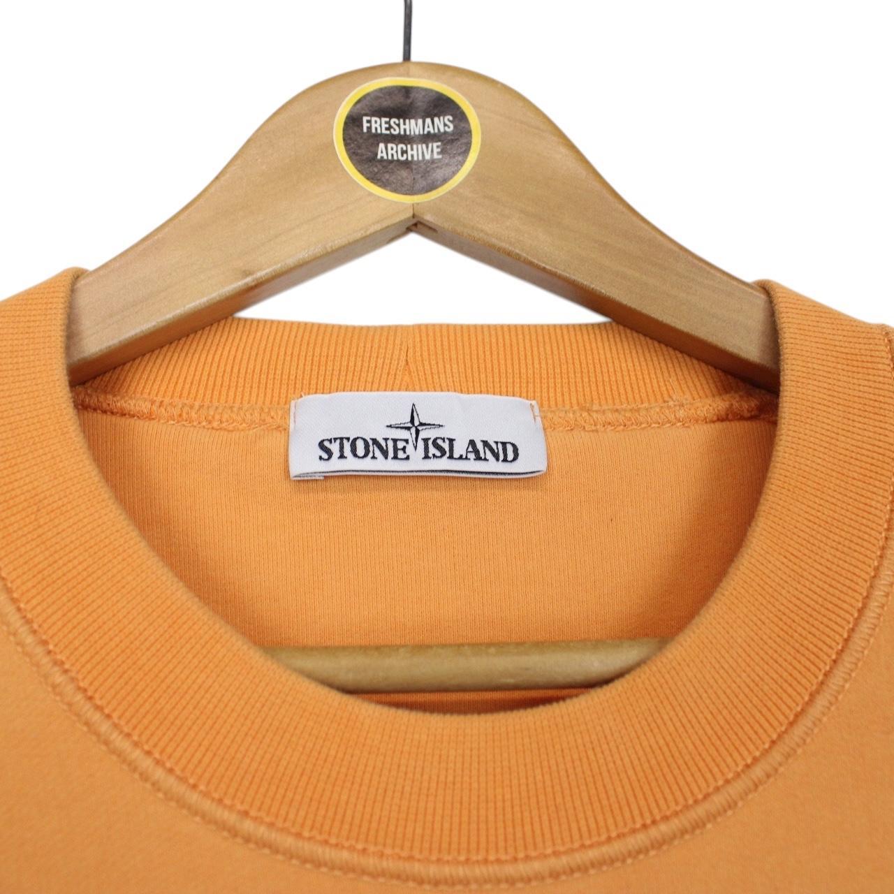 Stone Island AW 2020 Orange Cotton Sweatshirt Jumper