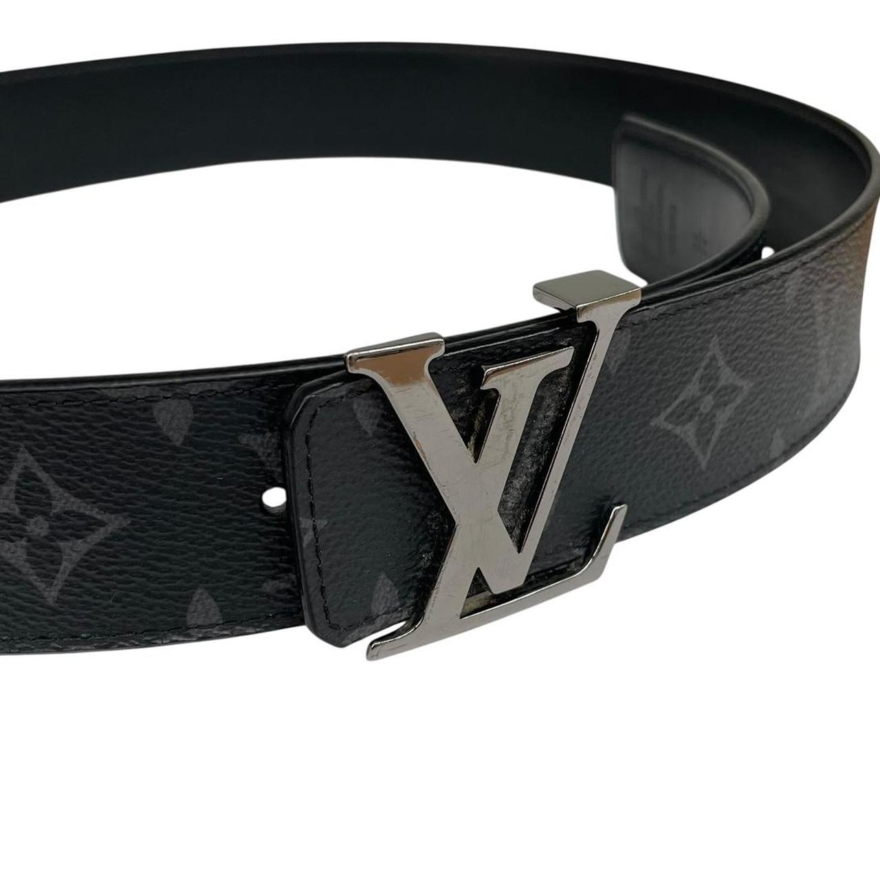 Louis Vuitton Black Optic LV Monogram Reversible Belt