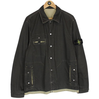 Vintage Stone Island AW 2003 Beige and Brown Reversible Chore Jacket