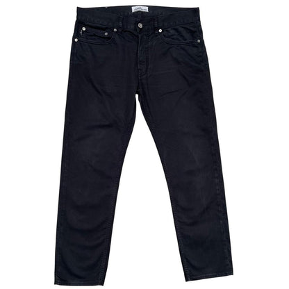 Stone Island AW 2018 Black Slim Fit Cotton Trousers