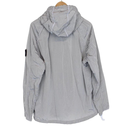 Stone Island AW 2018 Silver Nylon Metal Pullover Smock Jacket