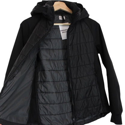 CP Company Black Full Zip Hybrid Quilted Soft Shell Goggle Jacket