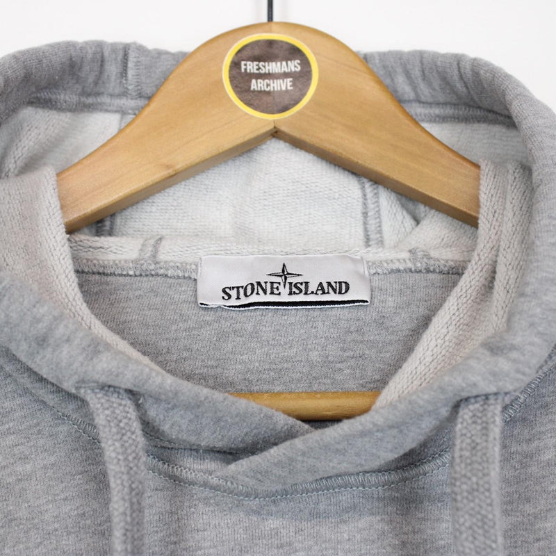 Stone Island AW 2022 Grey Cotton Hoodie Jumper