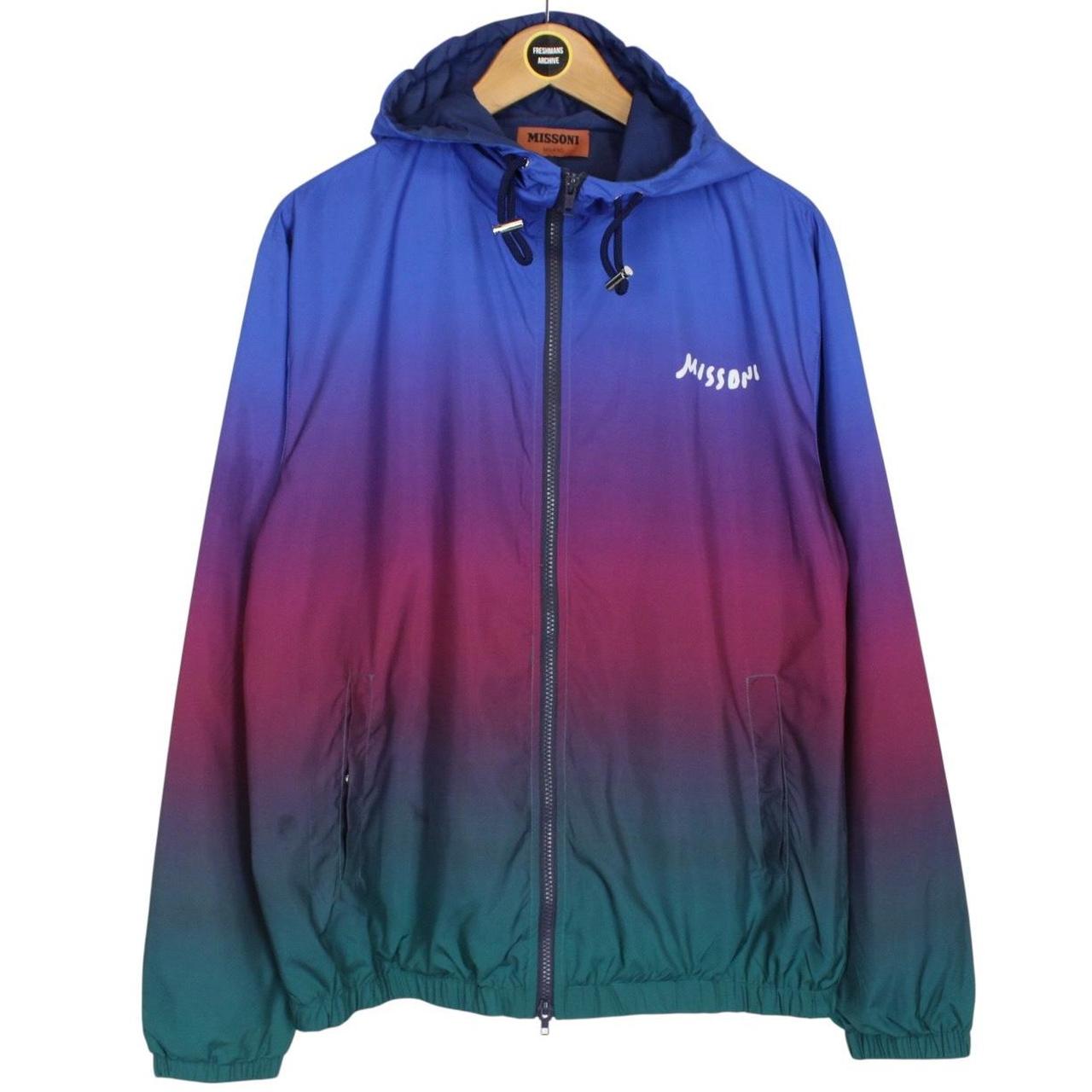 Missoni Multicoloured Full Zip Gradient Hooded Jacket