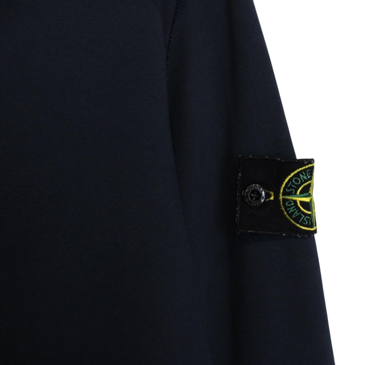 Stone Island SS 2021 Navy Blue Cotton Sweatshirt Jumper