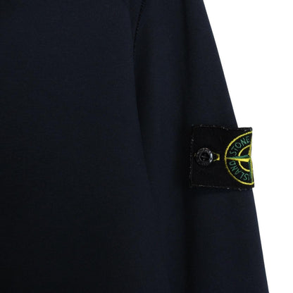 Stone Island SS 2021 Navy Blue Cotton Sweatshirt Jumper