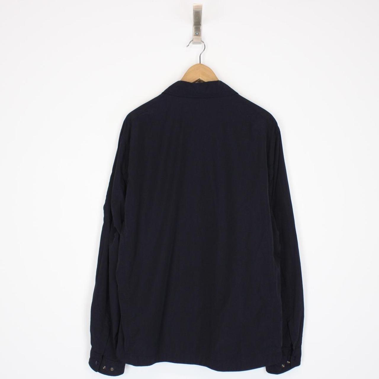 CP Company Navy Blue Chrome-R Lens Nylon Overshirt Jacket