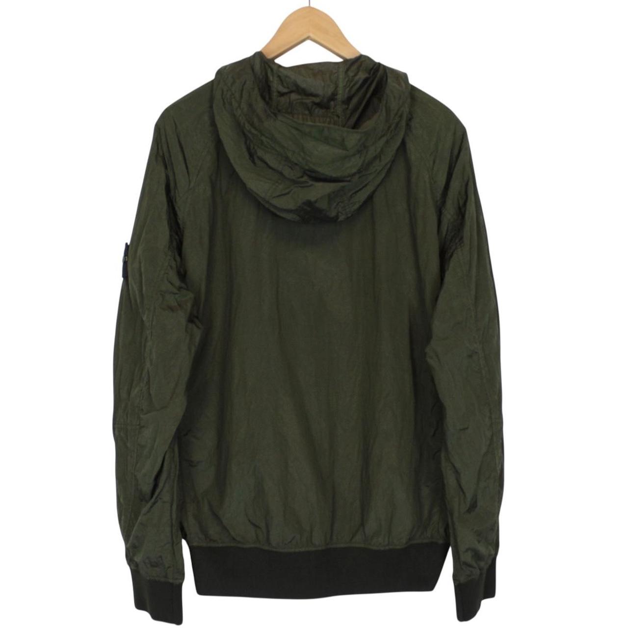 Stone Island SS 2018 Nylon Metal Watro Khaki Green Hooded Jacket