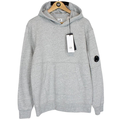 CP Company Grey Micro Lens Diagonal Raised Cotton Hoodie