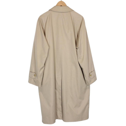 Vintage 90s Burberry Tan Brown Single Breasted Trench Coat