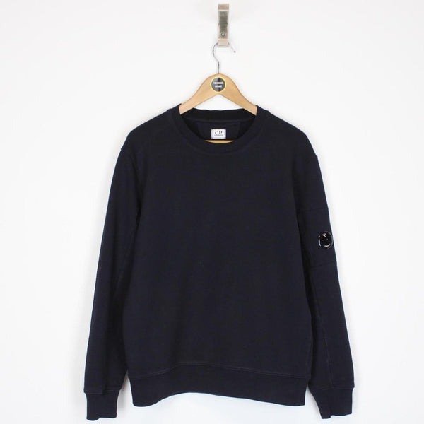 CP Company Navy Blue Lens Sweatshirt Jumper