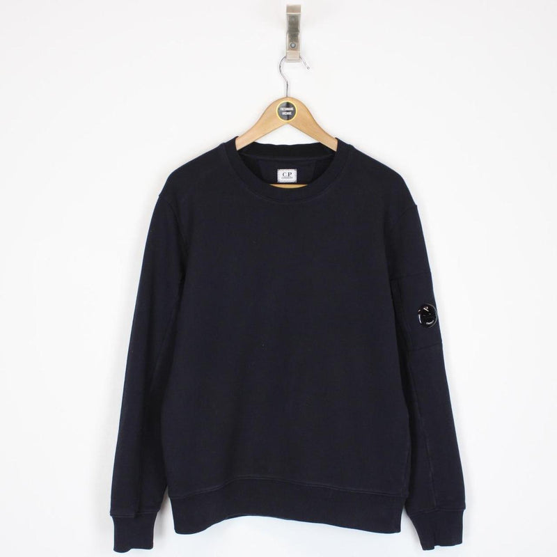 CP Company Navy Blue Lens Sweatshirt Jumper