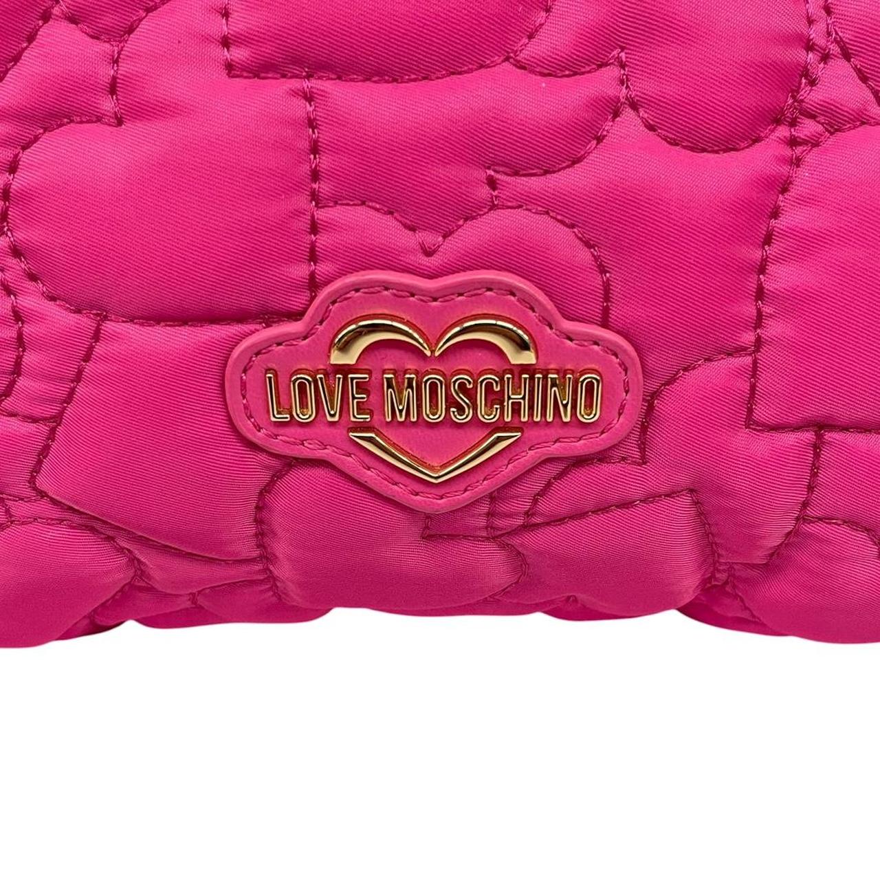 Love Moschino Pink Heart Quilted Tote Bag