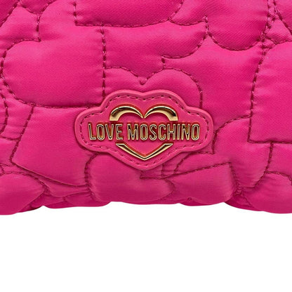 Love Moschino Pink Heart Quilted Tote Bag